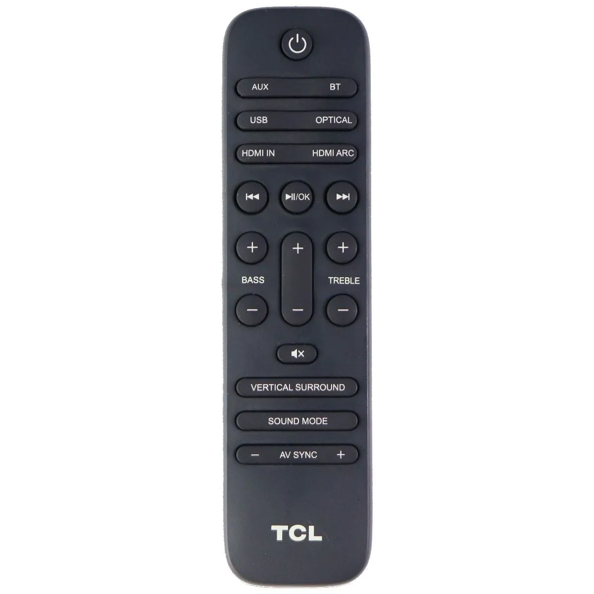 TCL Original Remote Control for Select TCL Sound Devices - Black