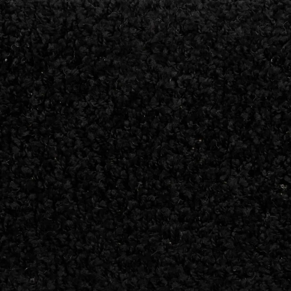 vidaXL Stair Mats 10 pcs 65x21x4 cm Black