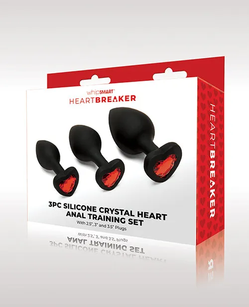 Whipsmart Heartbreaker 3 Pc Crystal Heart Anal Training Set
