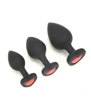 Whipsmart Heartbreaker 3 Pc Crystal Heart Anal Training Set