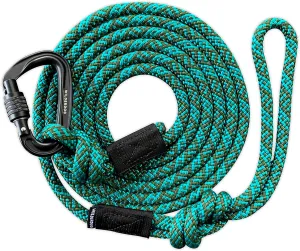 Wilderdog Carabiner Climbing Rope Dog Leash for Medium & Large Dogs - 5ft - Cascade