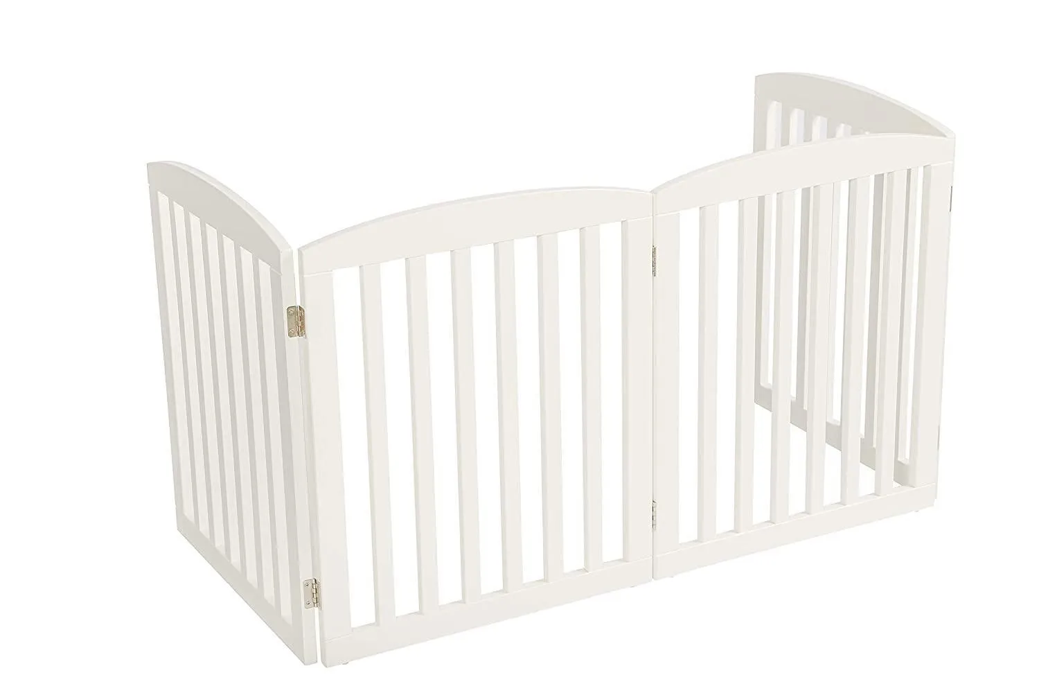 Wooden Portable Safety Pet Fence Gate Partition For Kids (4 Panel)